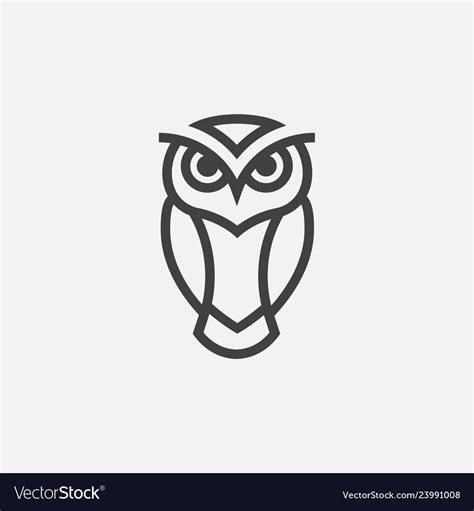 Owl logo design Royalty Free Vector Image - VectorStock