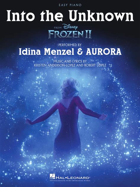 Into the Unknown (from Frozen 2) - Easy Piano Sheet Music by Robert ...