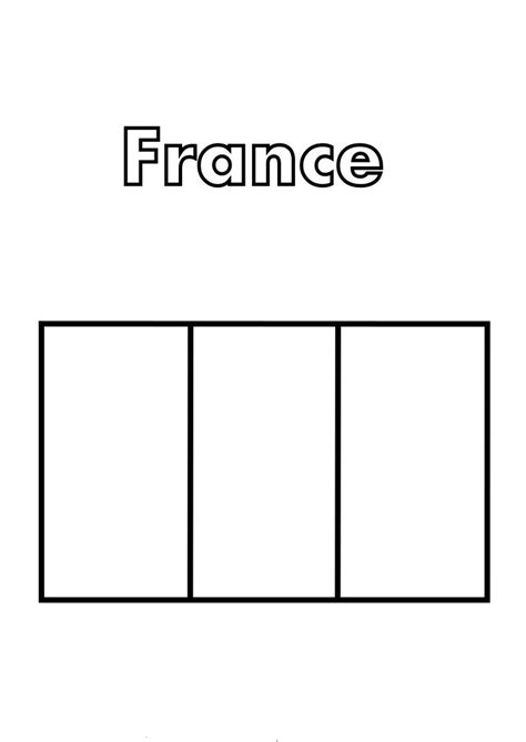 France Flag Coloring