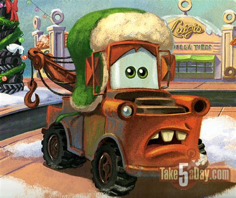 Mattel Disney Pixar Diecast CARS: Mater Saves Christmas-The Book & The ...