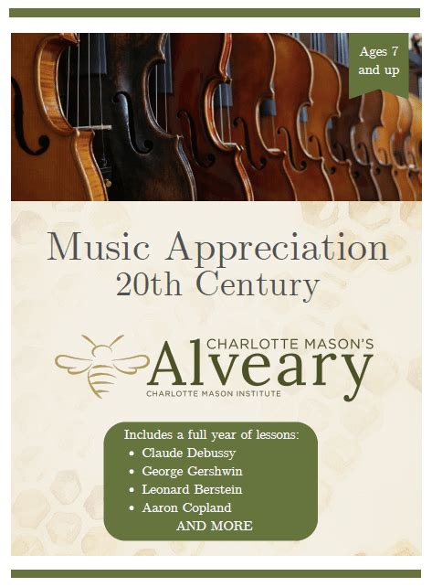 Music Appreciation (20th Century) - Charlotte Mason Institute