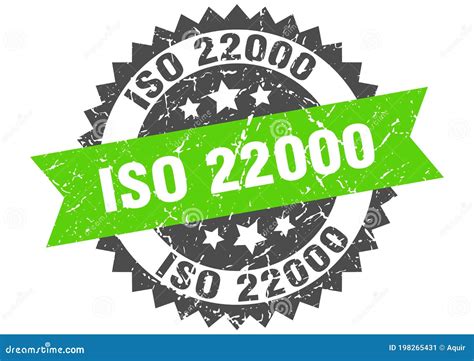 ISO 22000 Stamp. Vector. ISO 22000 Badge Icon. Certified Badge Logo ...