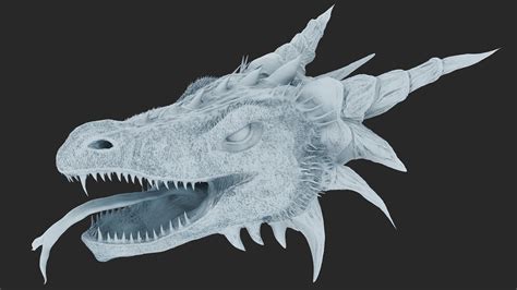 ArtStation - Dragon Head (3D Model)