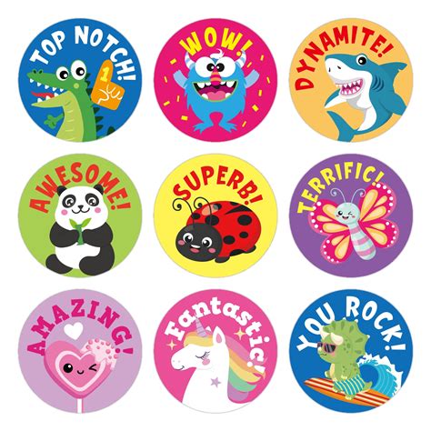 Gooji Small Reward Stickers for Kids, 1008 Pc. Sticker Pack for ...