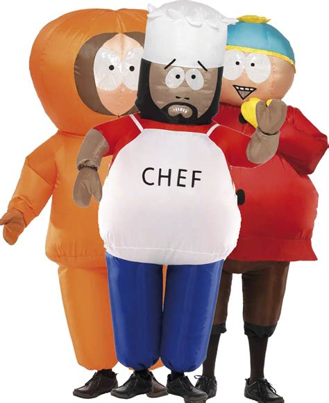 Déguisement trio Officiel Kenny Chef et Cartman de South Park, achat de ...