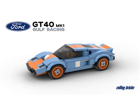 LEGO MOC-33032 Ford GT40 Mk1 Gulf Racing (Speed Champions 2019 ...