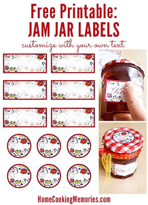 Free Printable Jar Labels for Home Canning | Jam jar labels, Canning ...