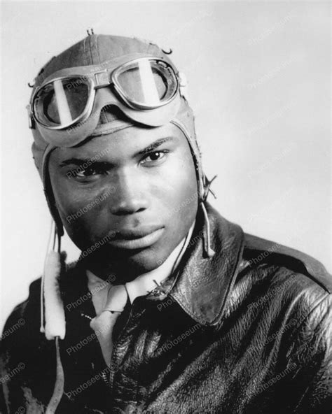 African American Pilot Tuskegee Airmen WWII 8x10 Reprint Of Old Photo ...