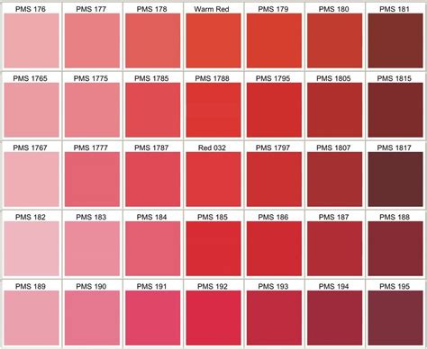 Stunning Pantone Red Colour Chart Best Color Of The Year