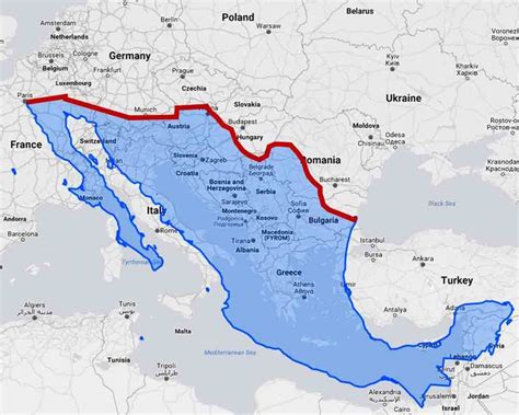 U.S.-Mexico border wall would divide Europe in half - Big Think