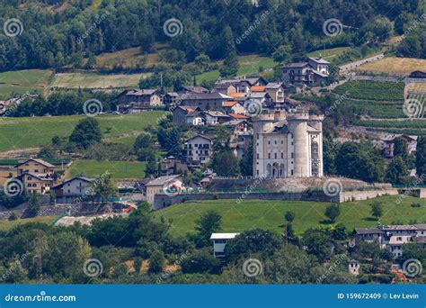 One of the Many Castles in Aosta Valley Stock Image - Image of travel ...