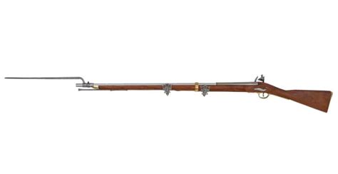 Militaria Non-Firing Replica British Brown Bess Musket With Bayonet ...