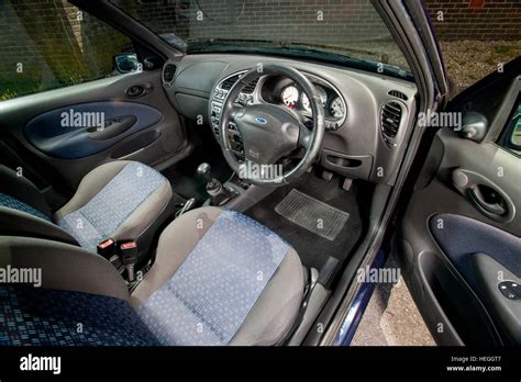 2002 mk5 Ford Fiesta small hatchback car interior Stock Photo - Alamy