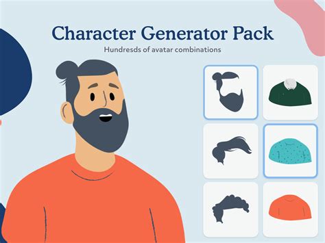 Avatar Character Male Generator PSD by Craftrick on Dribbble