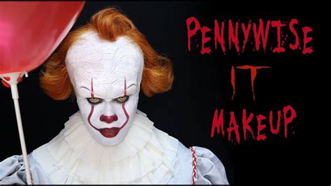 Pennywise Makeup Tutorial - IT Movie (Improved!) - YouTube