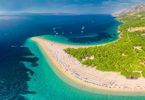 Famous Zlatni rat beach in Bol, Island Brac, Croatia, Europe | Ferry ...