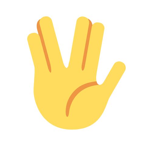 🖖 Vulcan Salute Emoji - What Emoji 🧐