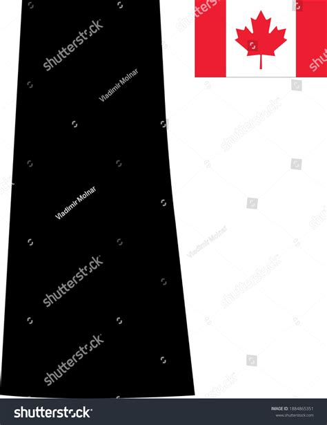 Vector Illustration Saskatchewan Map Canadian Flag Stock Vector ...