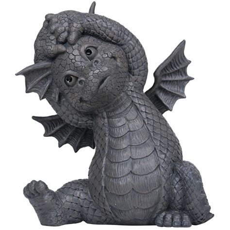 Garden Dragon Yoga Stretch Statue | 10 Inch Resin Dragon Statue