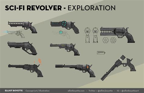 Elliot Boyette - Concept Artist / Illustrator - Sci-Fi Revolver Exploration