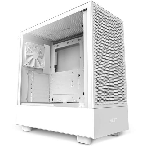 NZXT H5 Flow RGB Mid-Tower Case (White) CC-H51FW-R1 B&H Photo