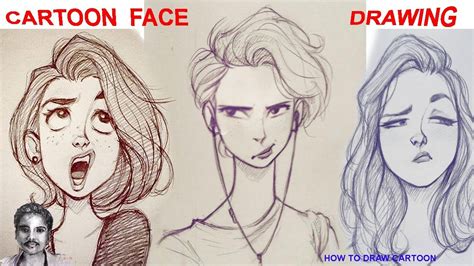 How To Draw A Girl Cartoon Face - Howto Techno