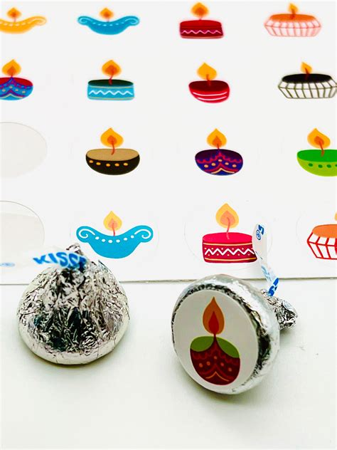 Diwali Diya Stickers 20/25 Stickers on 1 Sticker Sheet - Etsy