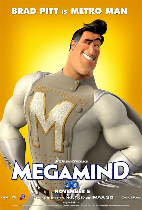 Yellow Mellow!: 3 New Character Posters: Megamind!