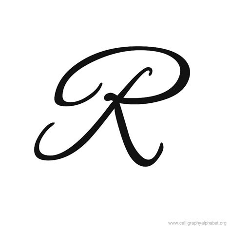 Calligraphy Alphabet R | Alphabet R Calligraphy Sample Styles ...