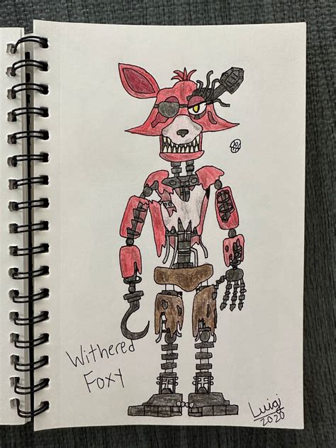 Withered Foxy fanart by Luigi33330 on DeviantArt