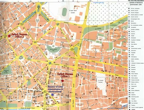 Damascus Map - Syria