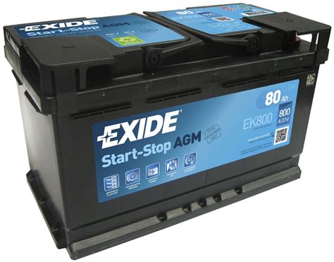 Batteria Auto Exide Agm 80 Ah 800A Start-Stop - Ricambi auto SMC