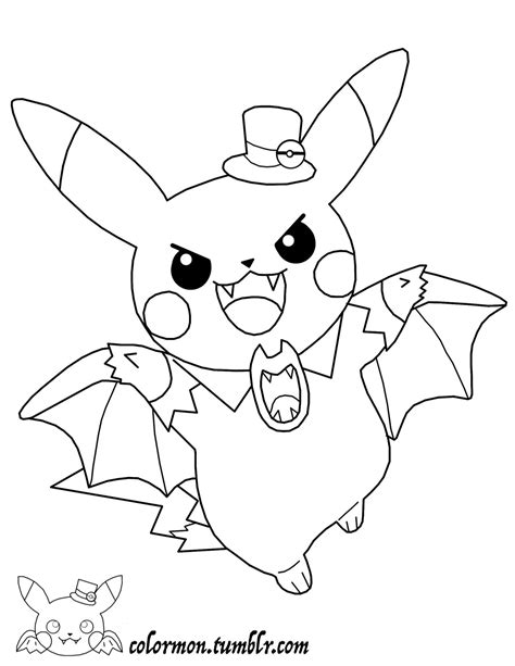 Zombie Pikachu Pages Coloring Pages