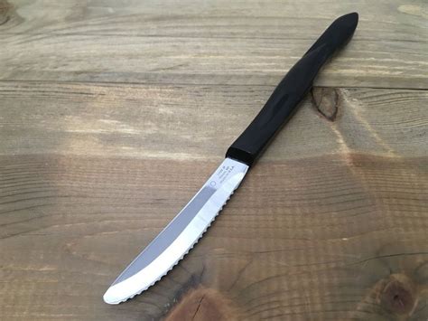 Cutco Steak Knife 1759 JF Brown Handle Serrated Blade Made In The USA # ...