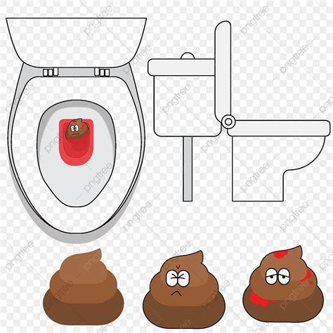 Cartoon Stool Vector Hd PNG Images, Cartoon Stool Hemorrhoids Blood ...