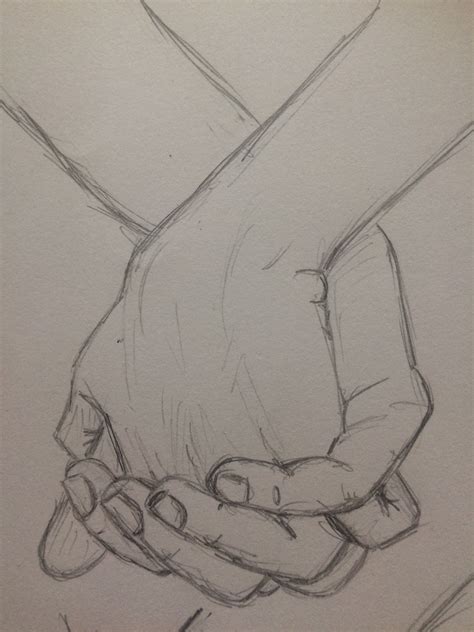 Practice sketch holding hands 2 - pinkishcoconut | Pencil drawings easy ...