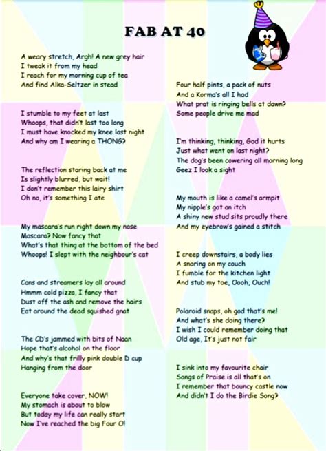 Funny 30th, 40th, 50th Birthday Poem - Folksy