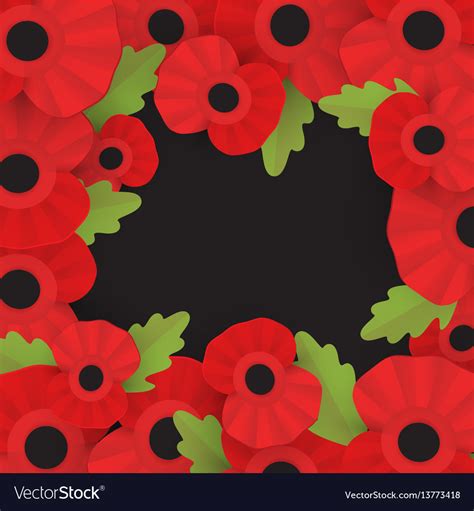 Remembrance poppy - poppy appeal Royalty Free Vector Image