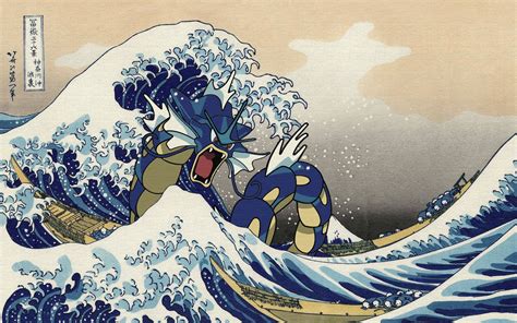 Pokemon Gyarados illustration video games retro games #anime #cartoon # ...