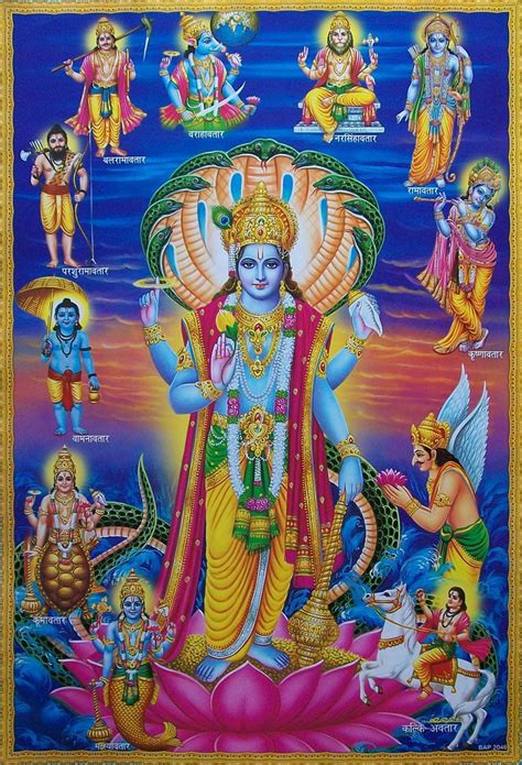 This item is… Lord Vishnu Avatars Poster Poster Size20 x 30 inches ...