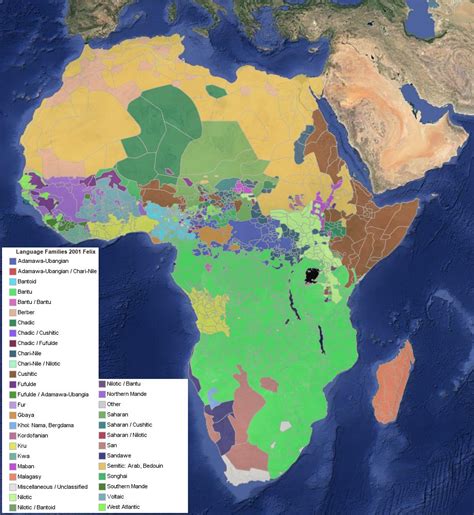 Language family map of africa, anyone got accurate maps of a ...