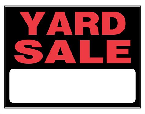 Free Printable Yard Sale Signs - Free Printable