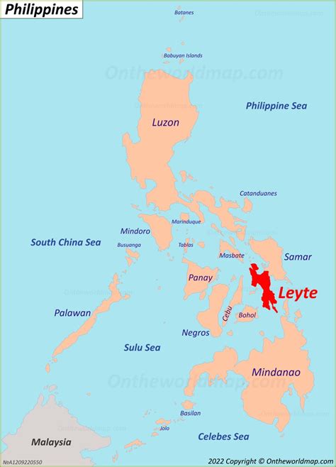 Leyte Island Map | Philippines | Detailed Maps of Leyte Island