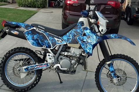 SUZUKI DRZ 400 DRZ400SM DRZ400SE graphics decal kit #9500 Blue Zombie ...