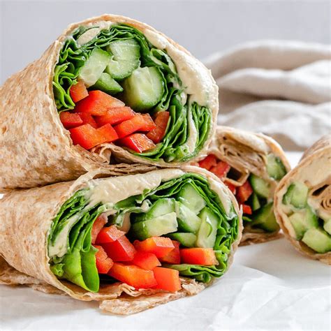 Easy Vegan Hummus Wraps [Customizable] - Food Sharing Vegan