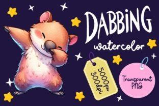 Cute Dabbing Wombat Watercolor Graphic by SellingPOD · Creative Fabrica