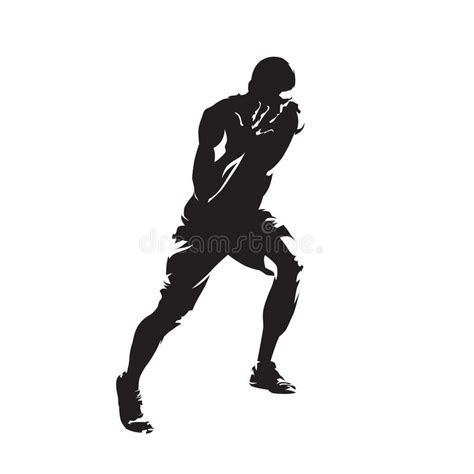 Runner, Isolated Vector Silhouette. Young Athlete Running Stock Vector ...