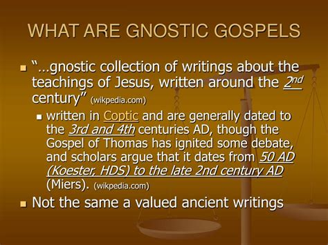 PPT - THE GNOSTIC GOSPELS PowerPoint Presentation, free download - ID ...