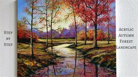 Autumn Forest STEP by STEP Acrylic Painting (ColorByFeliks) » Hildur.K ...