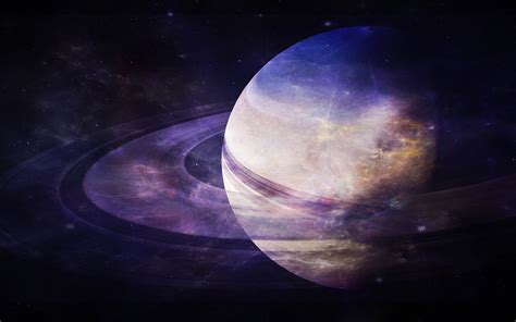 🔥 Download Saturn Art Rings Universe Pla Space HD Wallpaper by ...